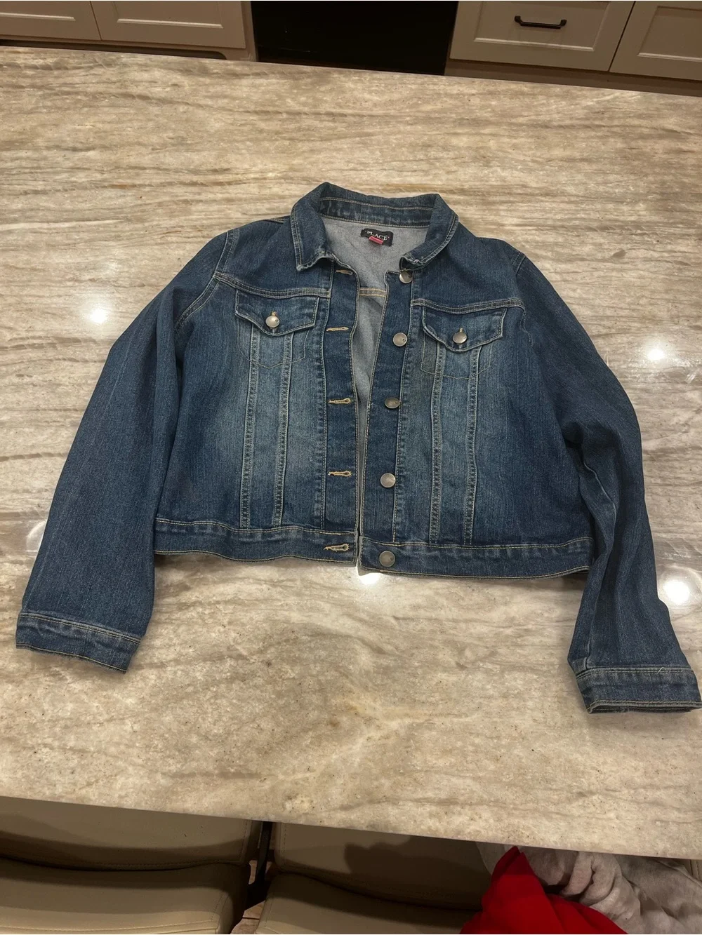The Place Denim Jacket | Size 16 | Dark Wash
